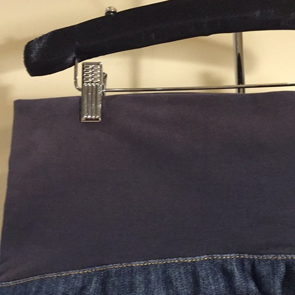 Thyme Maternity Casual Blue Denim Jean Skirt Size XL - Picture 4 of 12